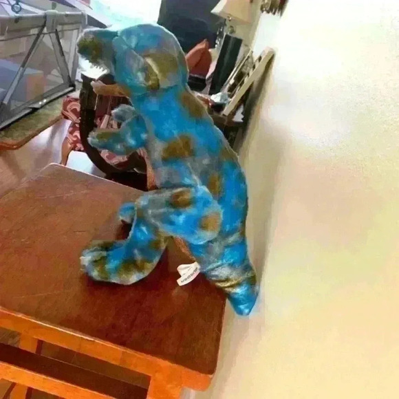 Aurora Furry Blue Dino 12" - Picture 5 of 7